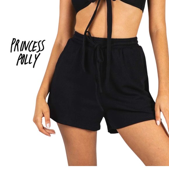 Princess Polly Pants - NEW Princess Polly Astrid Shorts Black SZ 8